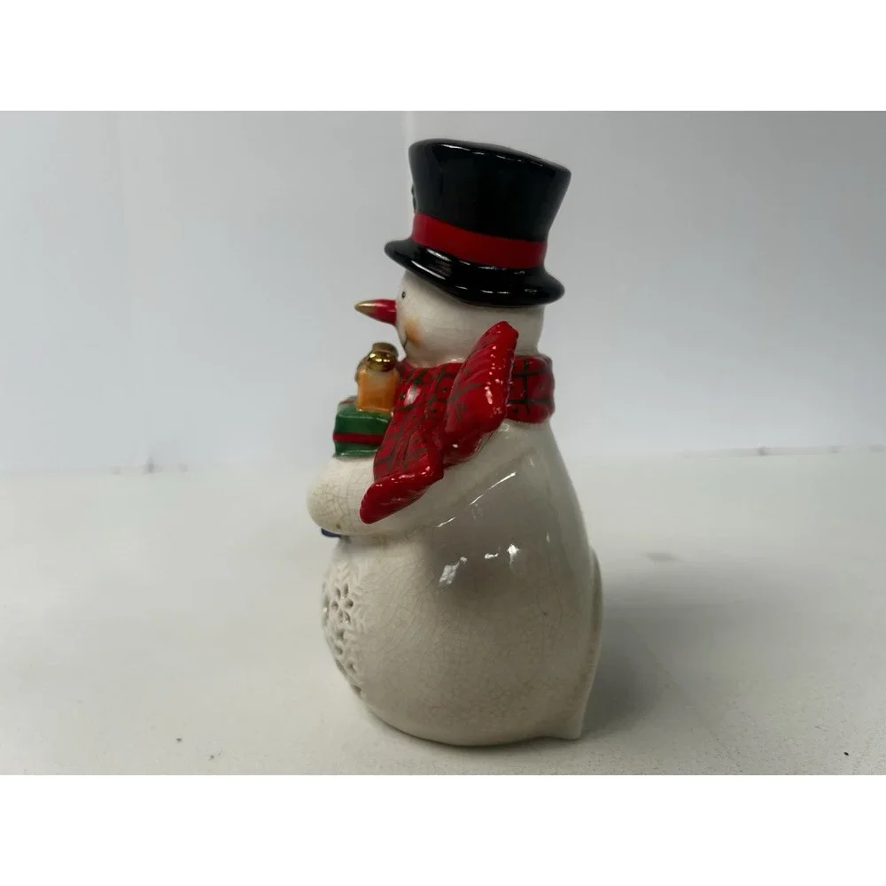 RETIRED DEPARTMENT 56 SNOWMAN TEALIGHT CANDLE HOLDER‎ 7